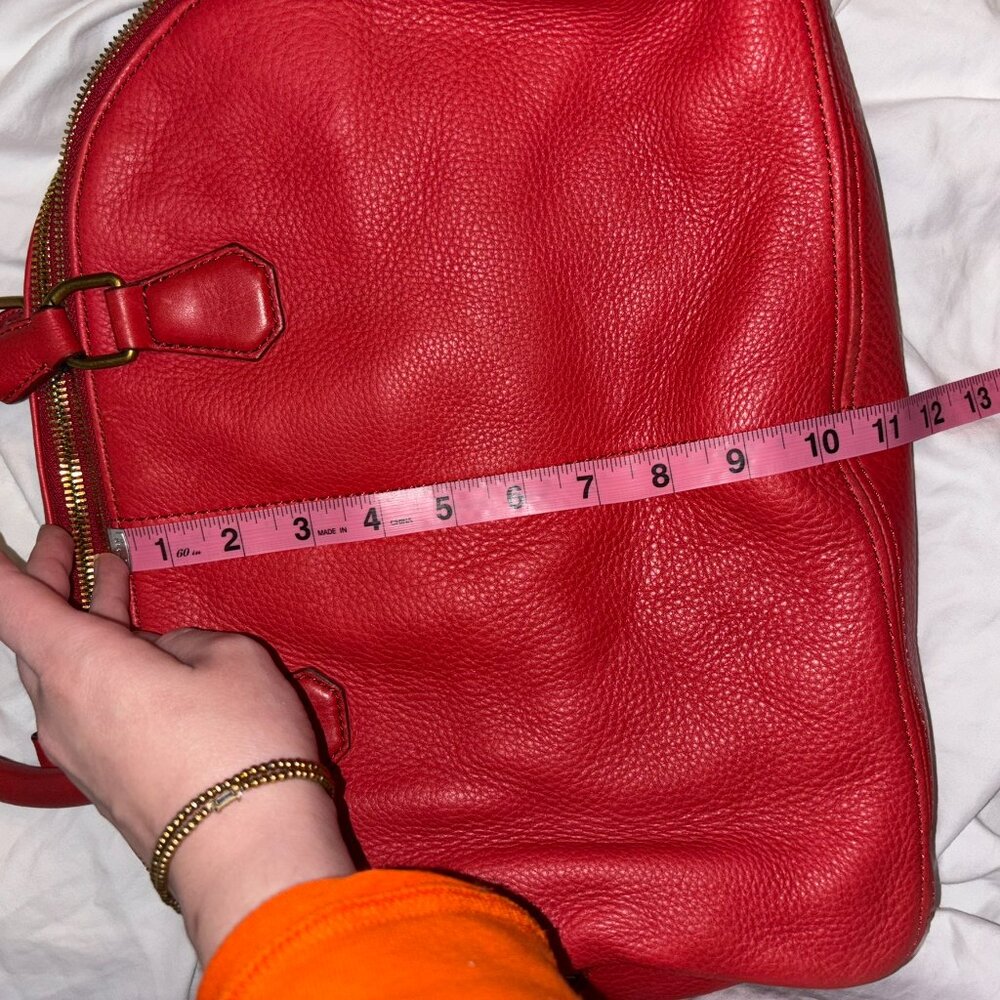 J. Crew Red Leather Satchel - Picture 7 of 7